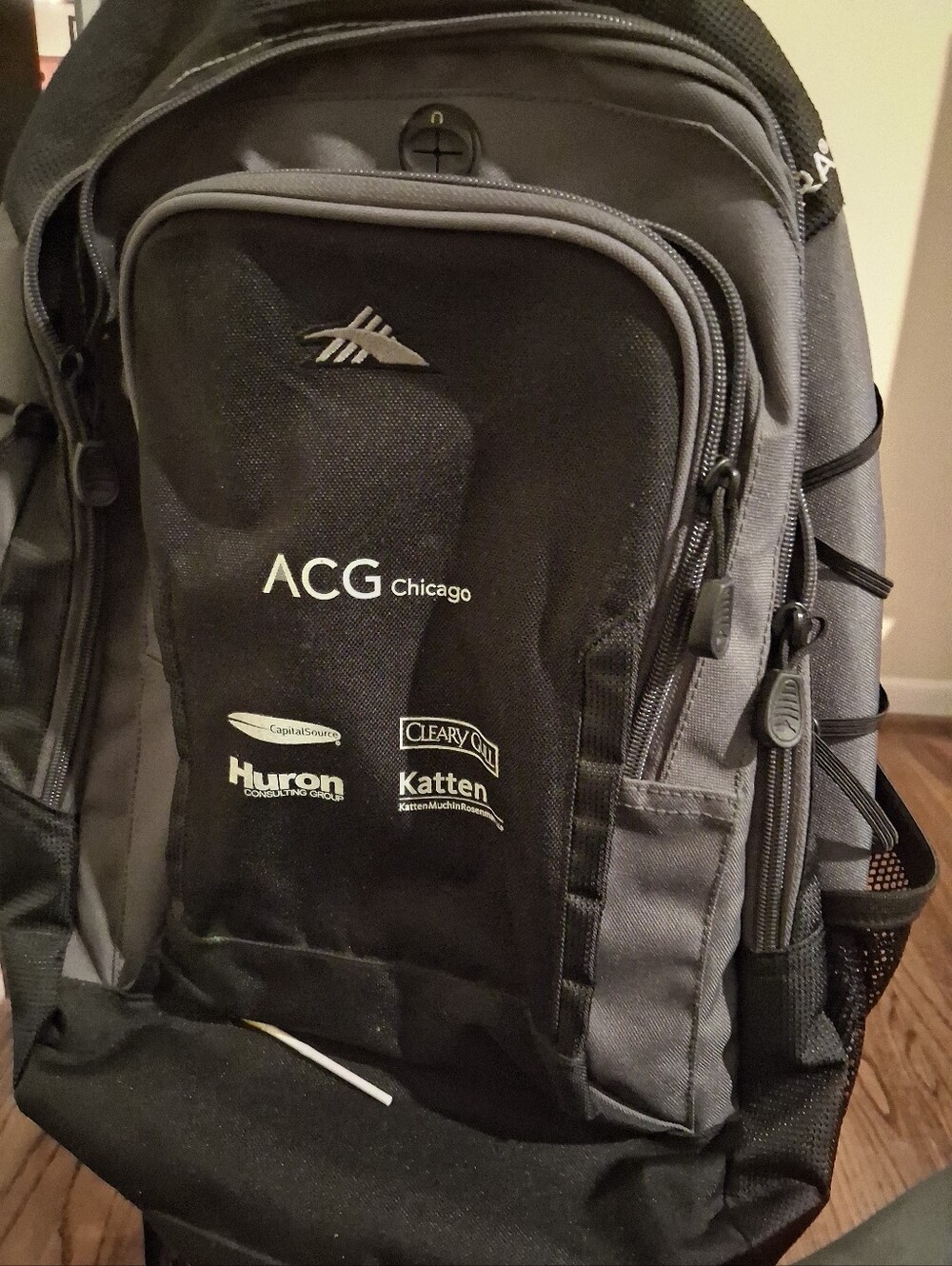 High SIerra Black and Gray Men's Backpack